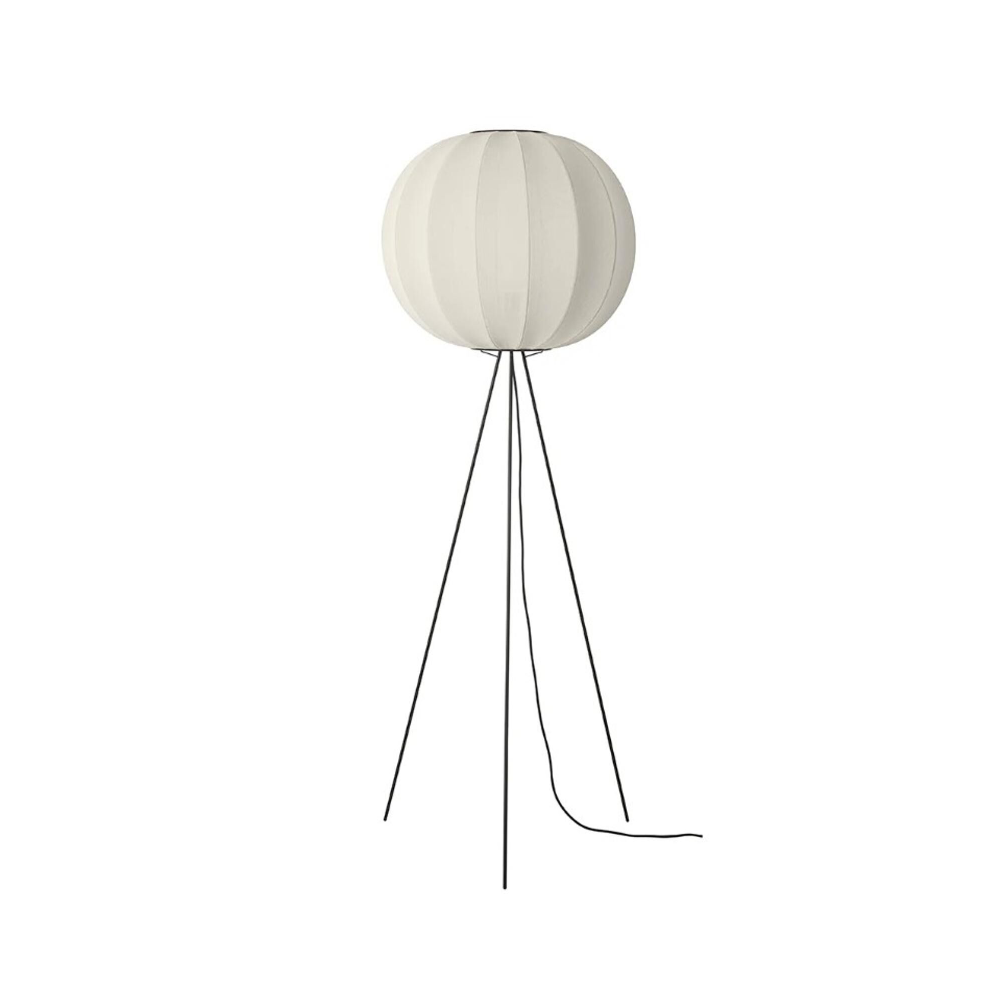 Lampadaire Rond Knit-Wit, , Haut Ø60, Blanc Perle