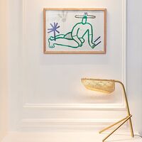 MEDITERRANEA Bordlampe Børstet Messing