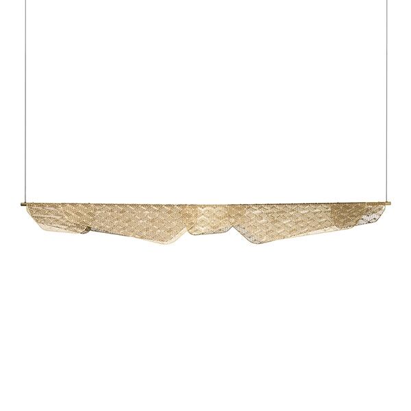 MEDITERRANEA 160 CM Dimbart Taklampa Borstat M&auml;ssing