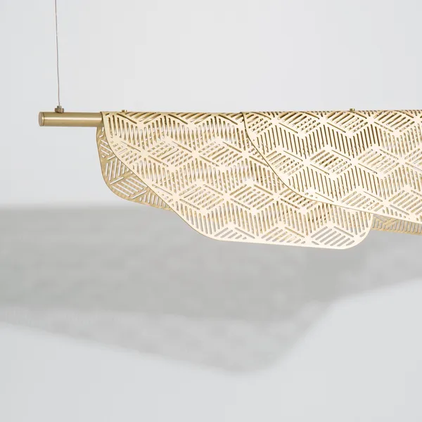 MEDITERRANEA 160 CM Dæmpbar Pendel Børstet Messing