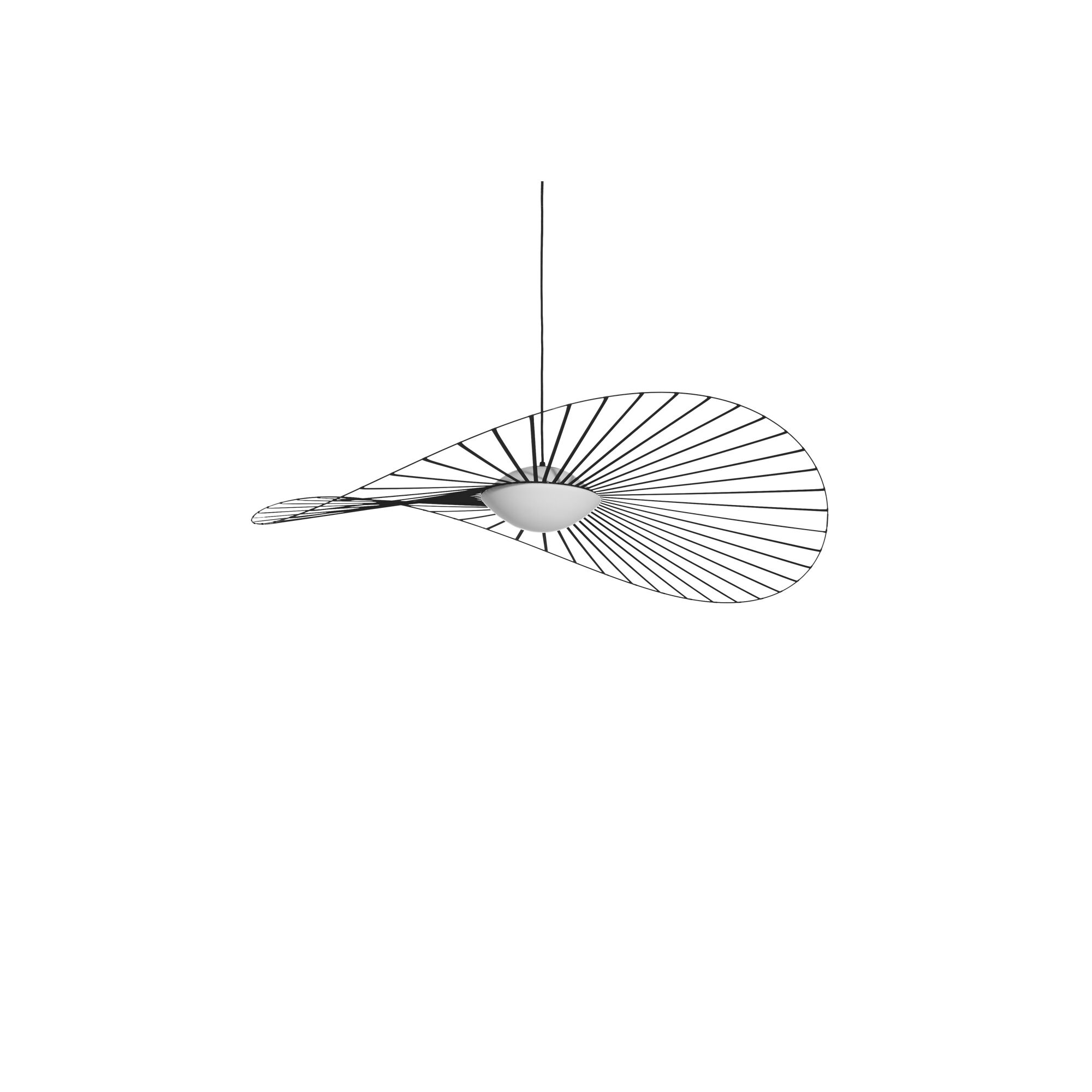 VERTIGO NOVA Taklampa Liten Svart/ Vit