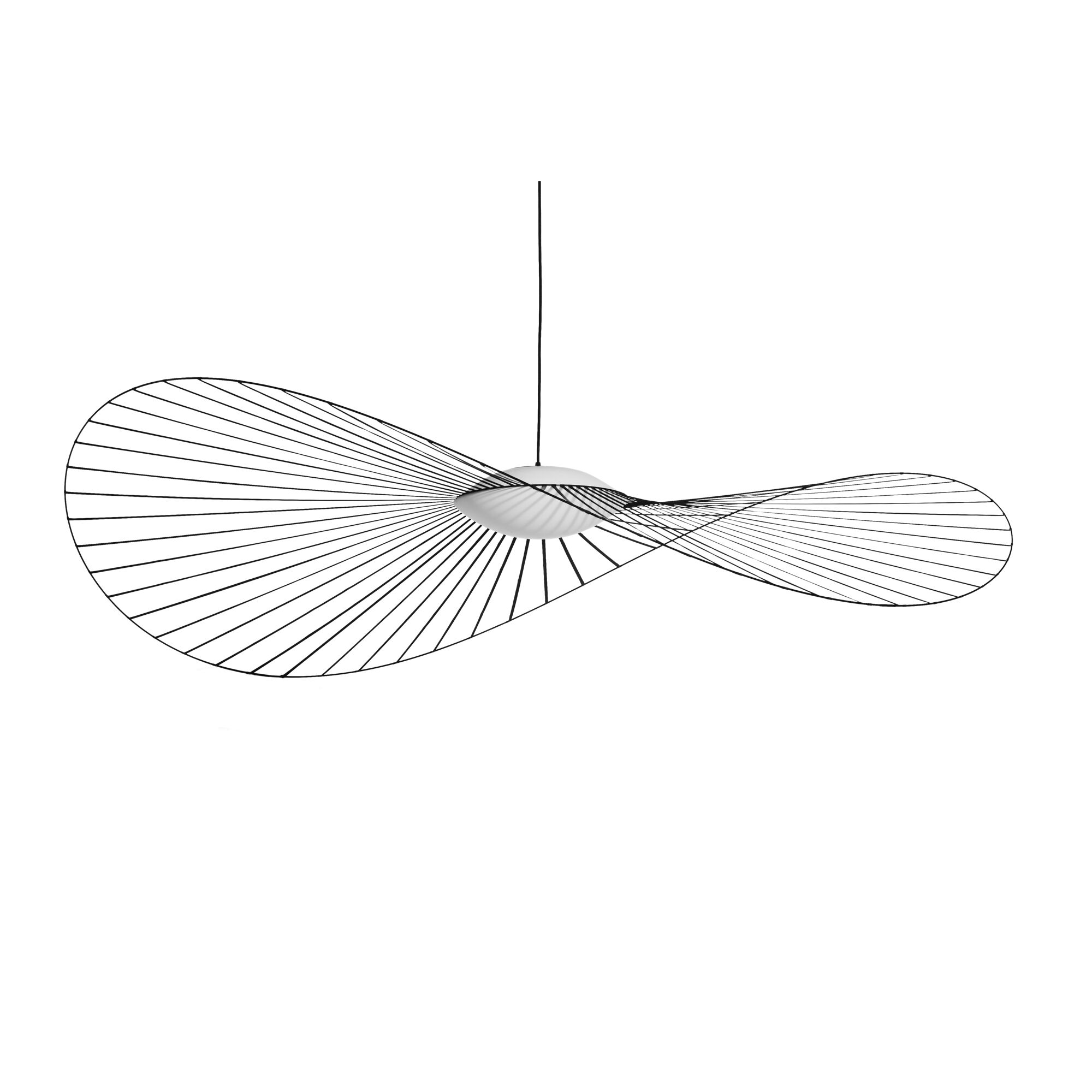 VERTIGO NOVA Taklampa Stor Svart/ Vit