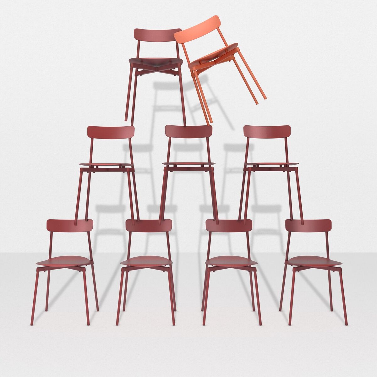 FROMME Dining Chair Maroon