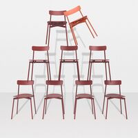 FROMME Dining Chair Maroon