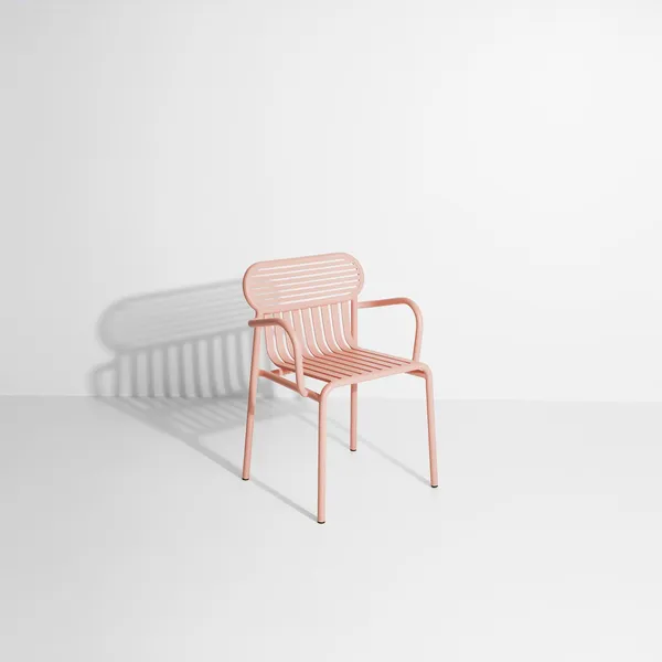 WEEK-END Dining Chair with Armrests Blush