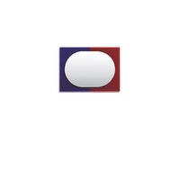 Wander Mirror 67x90 Purple/ Brown Red