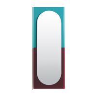 Specchio Wander 67x176 Smeraldo/ Ciliegia
