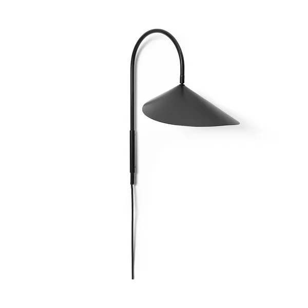 Arum Schwenkbare Wandlampe Schwarz