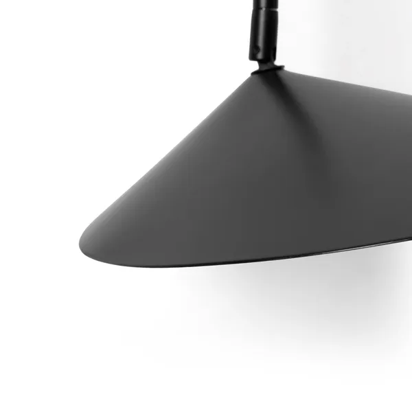 Arum Schwenkbare Wandlampe Schwarz