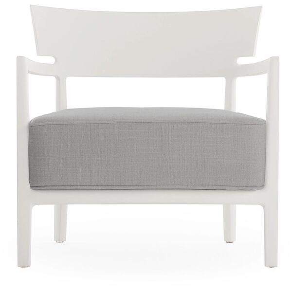 CARA MAT Outdoor-Sessel Weiß/ Grau