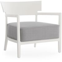 CARA MAT Outdoor Armchair White/ Gray