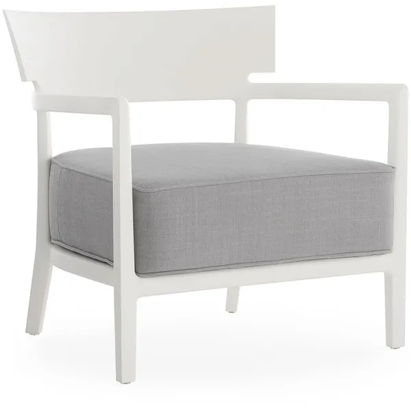 CARA MAT Outdoor Armchair White/ Gray