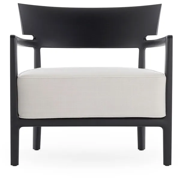 CARA MAT Outdoor-Sessel Schwarz/ Weiß