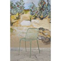 Hiray Dining Chair with Armrest White
