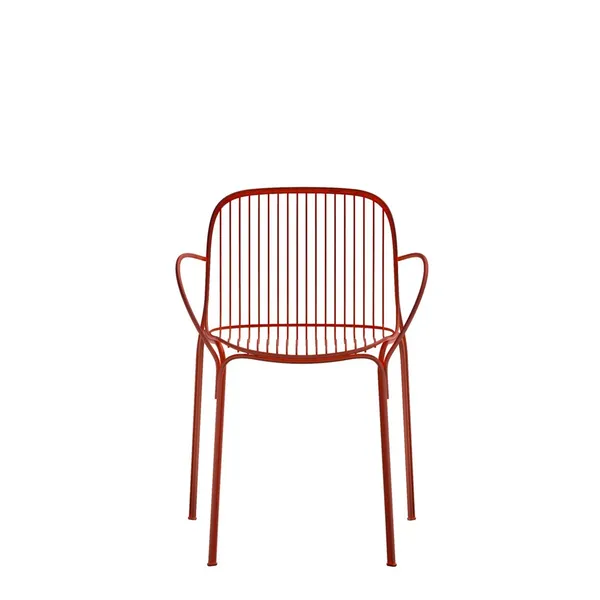 Hiray Dining Chair with Armrests Bordeaux