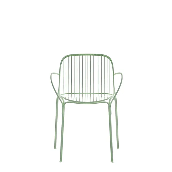 Hiray Dining Chair with Armrest Green