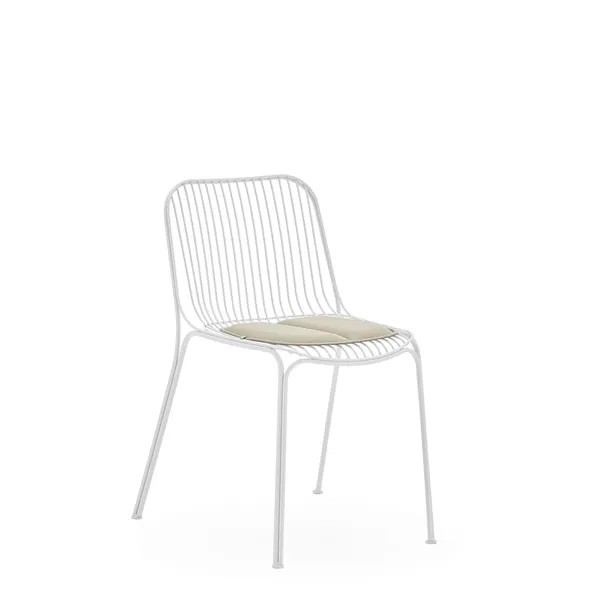 Hiray Cushion for Dining Chair Ecru