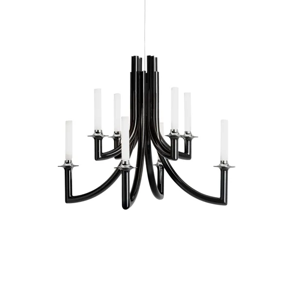 KHAN METAL Chandelier Glossy Black