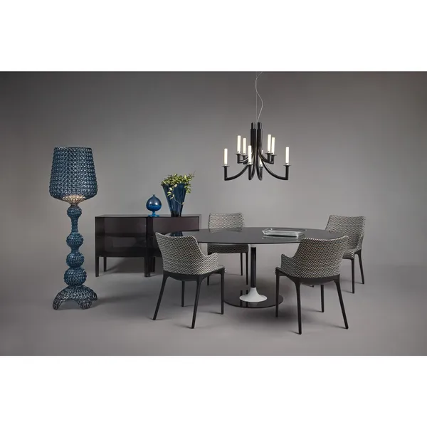 KHAN METAL Chandelier Glossy Black