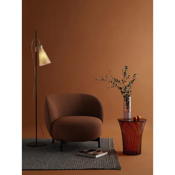 K-LUX Gulvlampe Strågul/ Sort