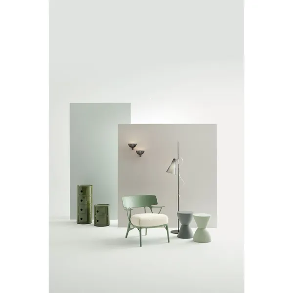 K-LUX Gulvlampe Strågul/ Sort