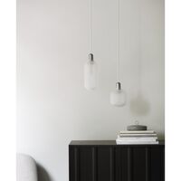 Amp Pendant Large White/ Zinc