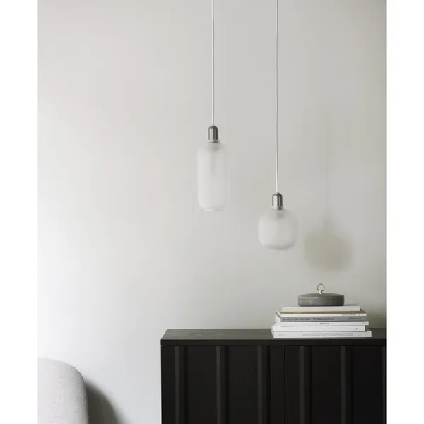 Amp Pendant Large White/ Zinc