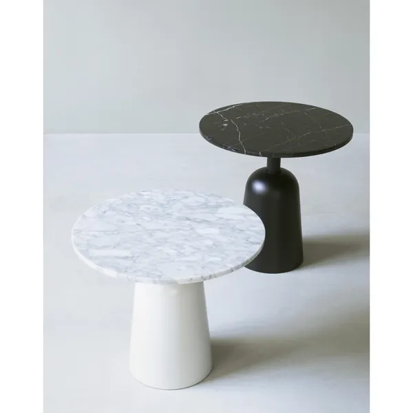 Turn Table White Marble