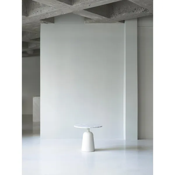 Turn Table White Marble