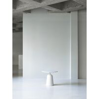 Turn Table White Marble