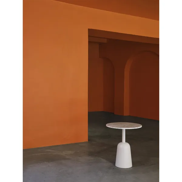 Turn Table White Marble