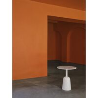 Turn Table White Marble