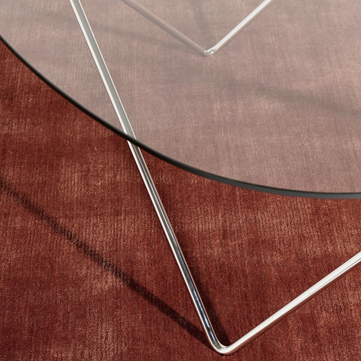 Pedrera Couchtisch Chrom