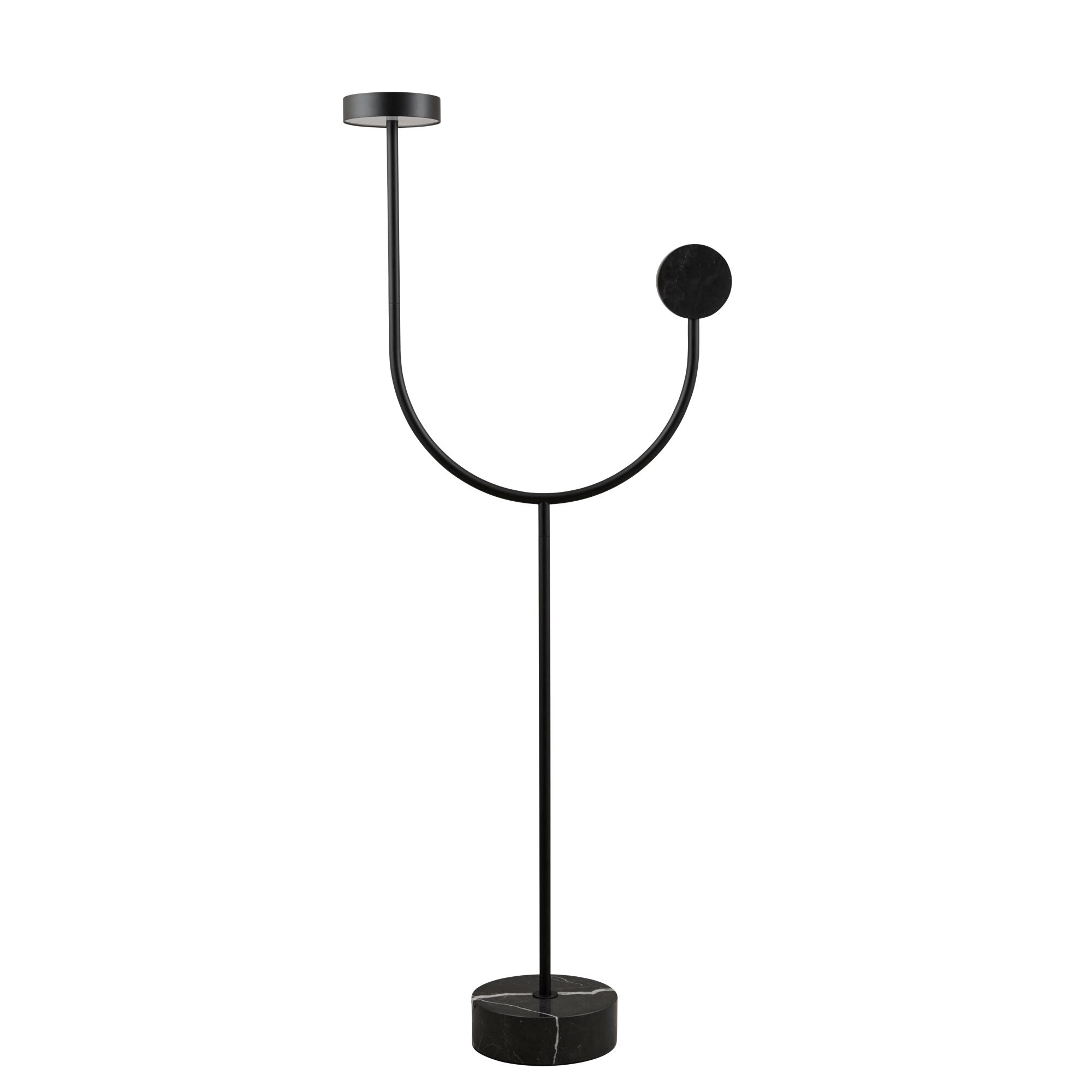 GRASIL Golvlampa Svart