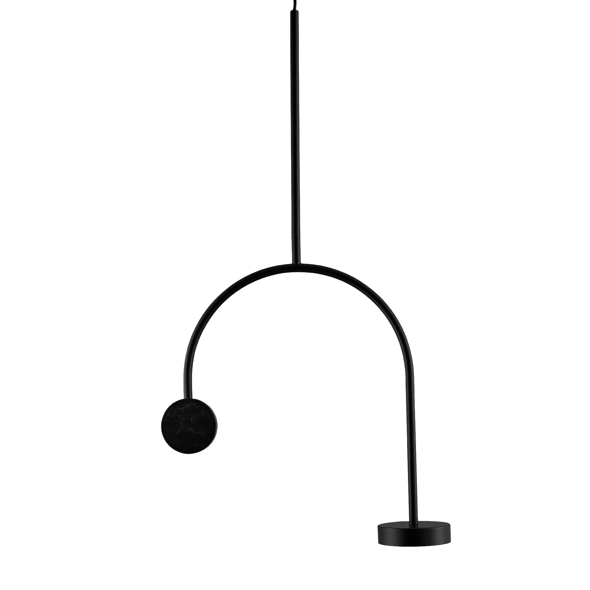 GRASIL Taklampa Svart