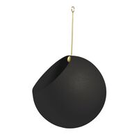 GLOBE Hangende Bloempot 28 cm Zwart