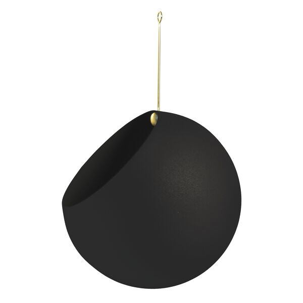 GLOBE Hanging Flowerpot 32 cm Black