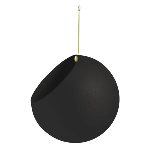 GLOBE Hanging Flowerpot 32 cm Black