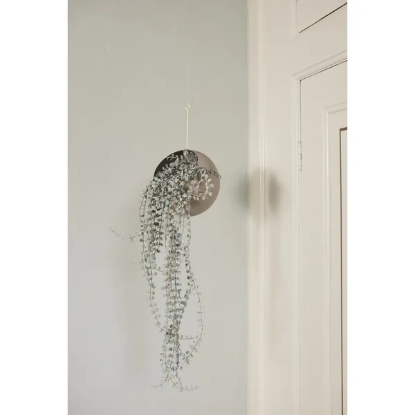 GLOBE Pot de Fleurs Suspendu 32 cm Taupe