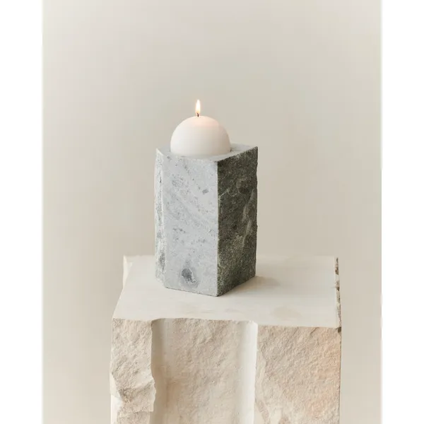Gallery Object Stone Candlestick High Green Viena Marble