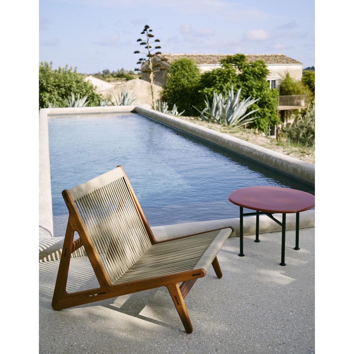 Table Basse Carmel 60x60 Rouge Rock