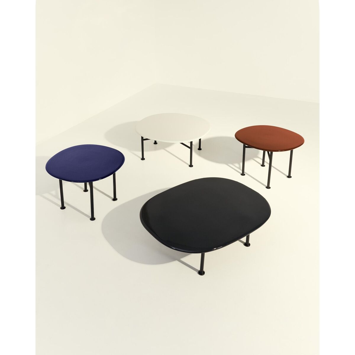 Table Basse Carmel 75x75 Palourde Blanc
