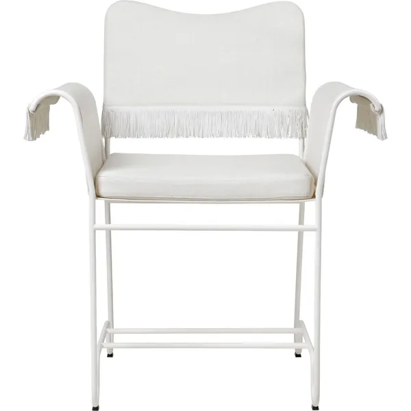 Silla De Comedor Tropique Con Flecos Blanco/Leslie 06