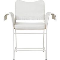 Silla De Comedor Tropique Con Flecos Blanco/Leslie 06