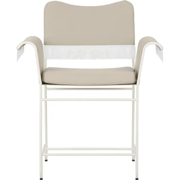 Silla De Comedor Tropique Con Flecos Blanco/Leslie 12