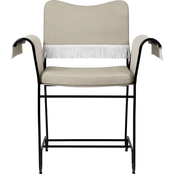 Chaise Tropique à Franges Noir/Leslie 12