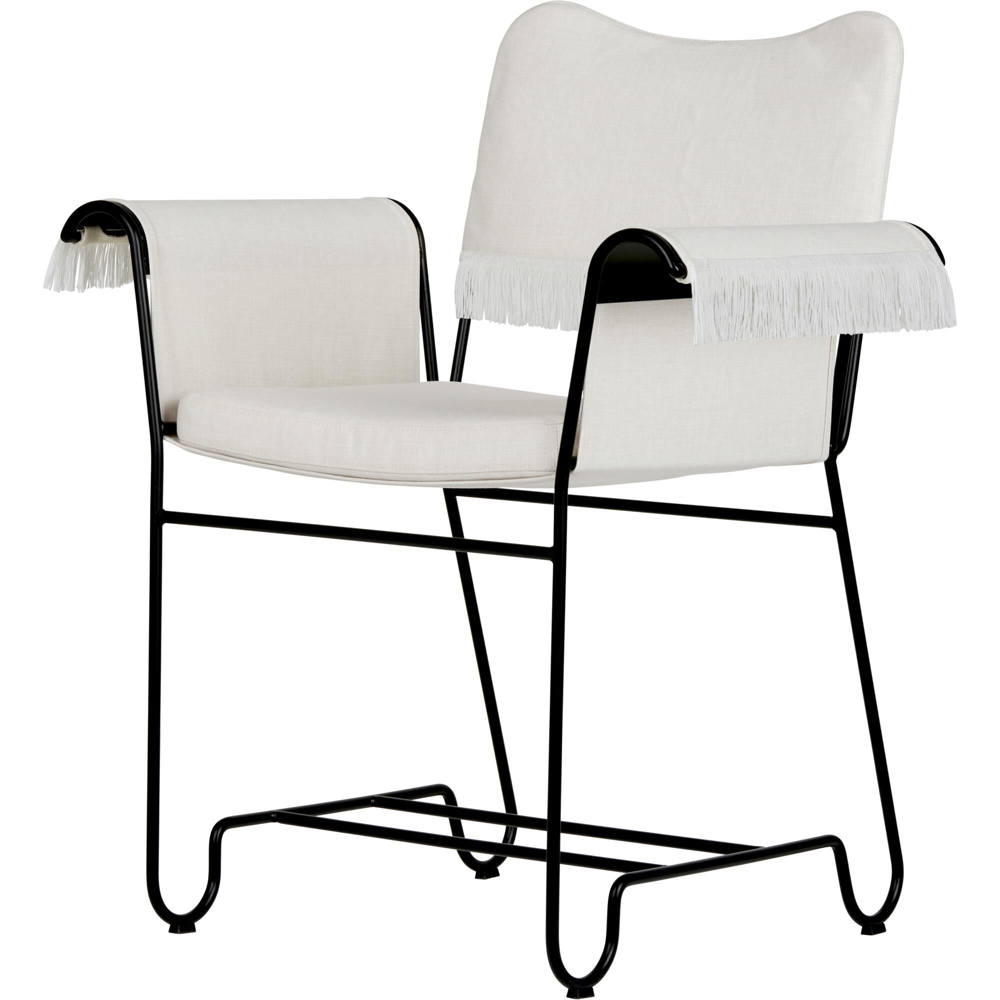 Chaise Tropique à Franges Noir/Leslie 06