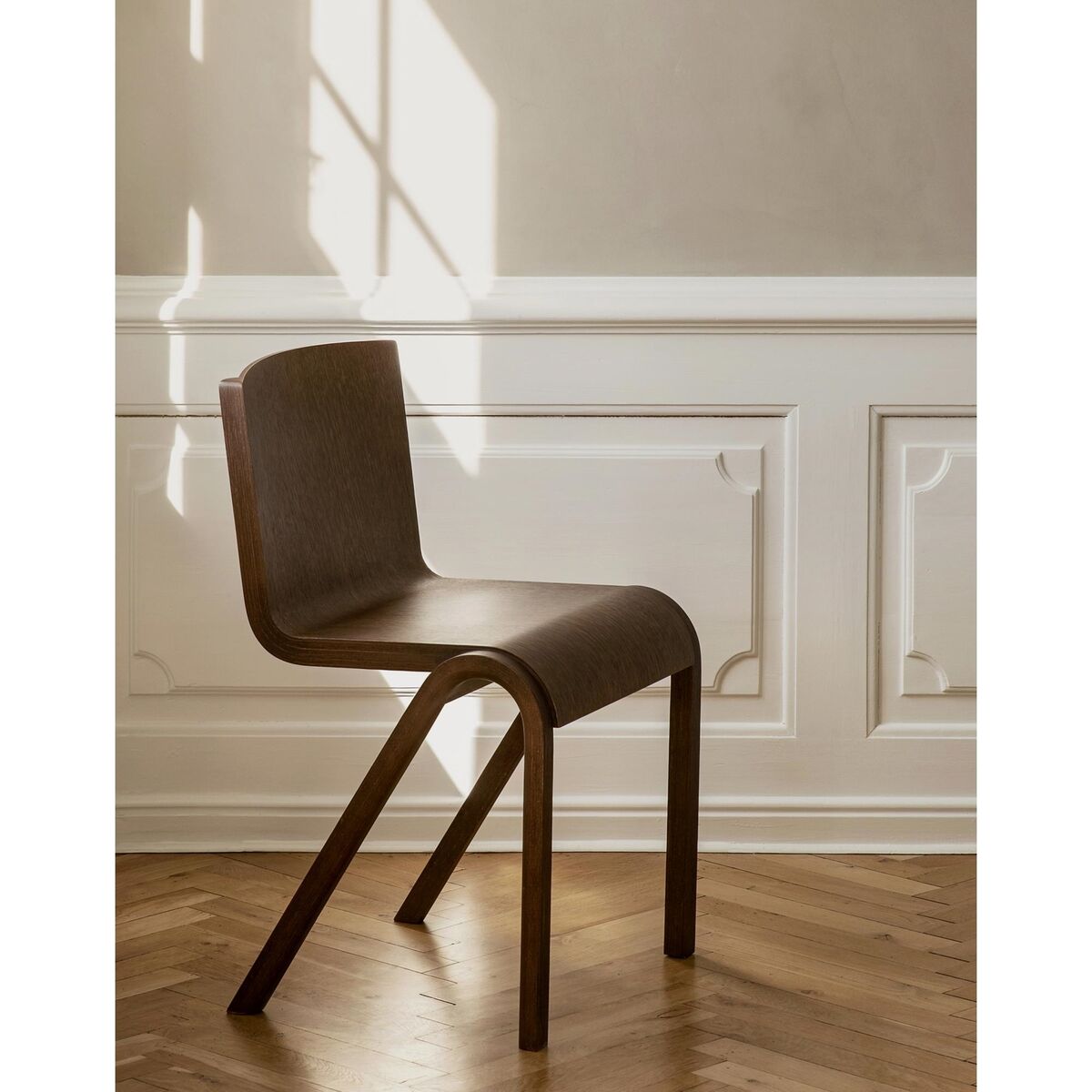 Ready Dining Chair Red Stained Oak