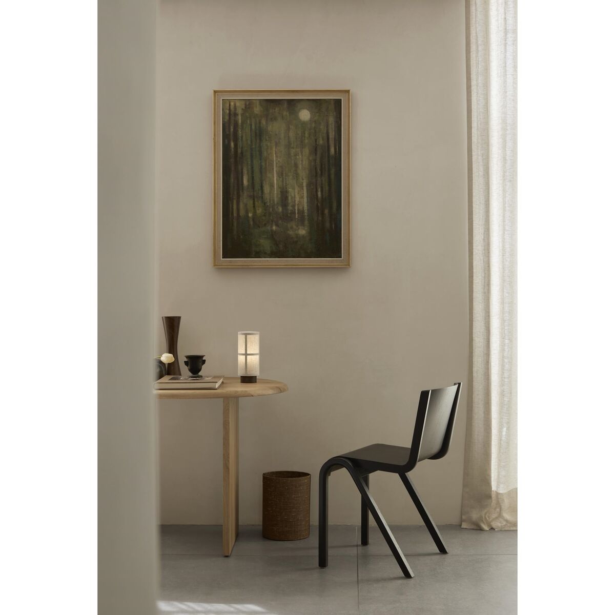 Ready Dining Chair Red Stained Oak