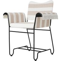 Tropique Esszimmerstuhl mit Fransen Schwarz/ Leslie Stripe 40